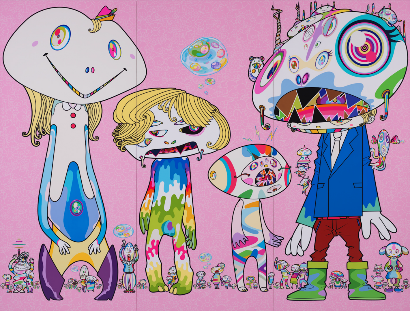 Takashi Murakami wallpapers taken at the Broad in Los Angeles